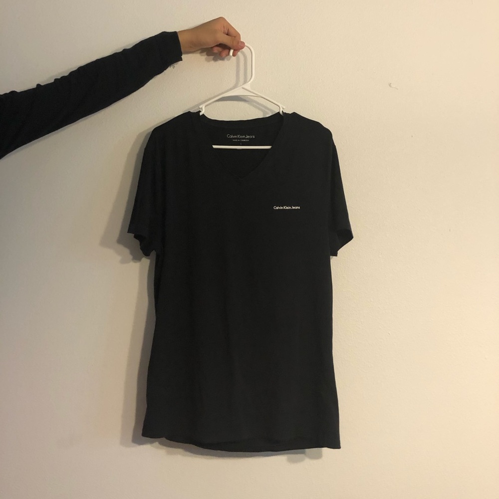 Calvin Klein Men’s Black V-Neck T-Shirt